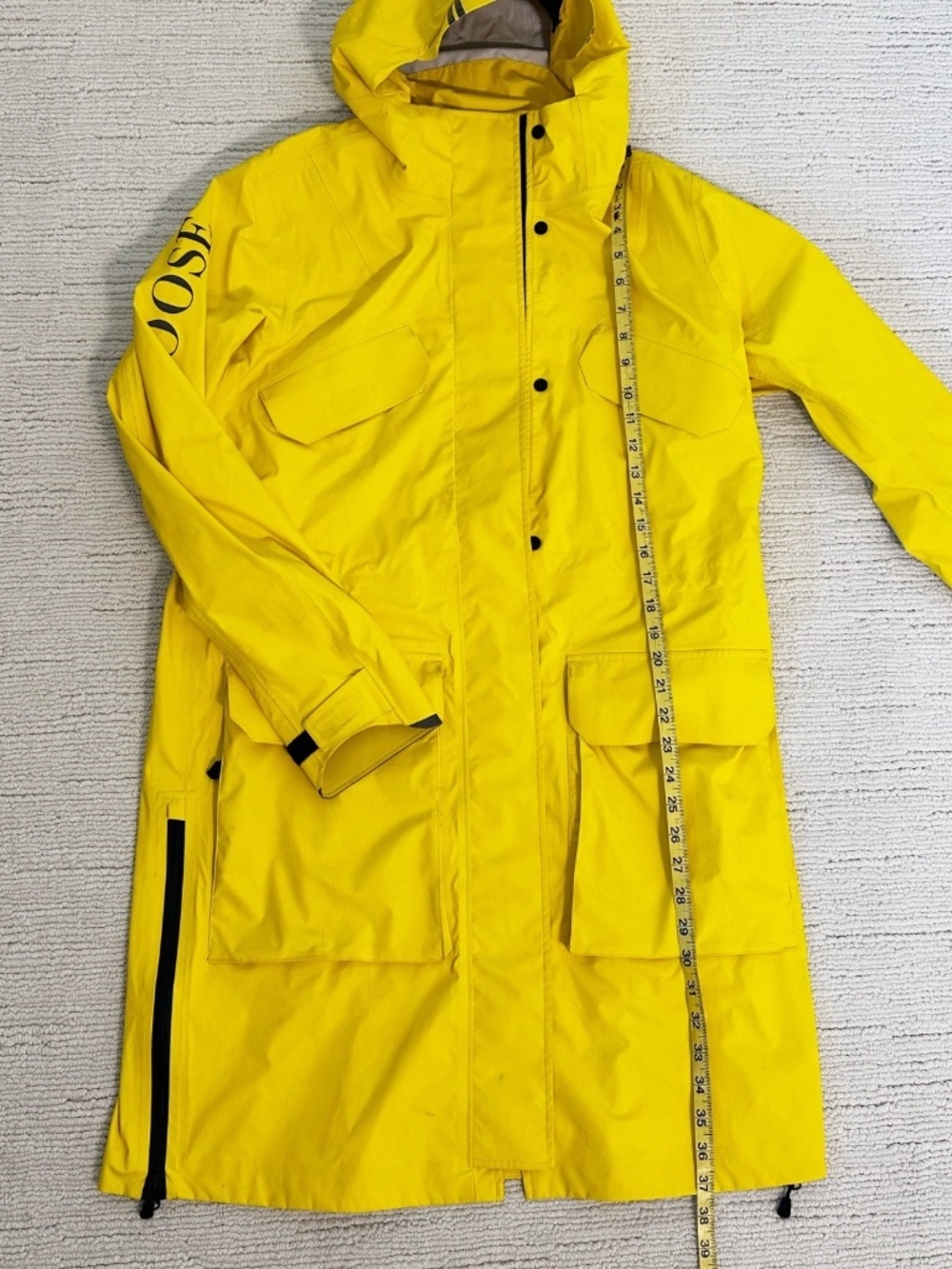 CANADA GOOSE Seaboard Women's M Overboard Yellow Rain Jacket Style 5607L Luxury - Picture 11 of 16